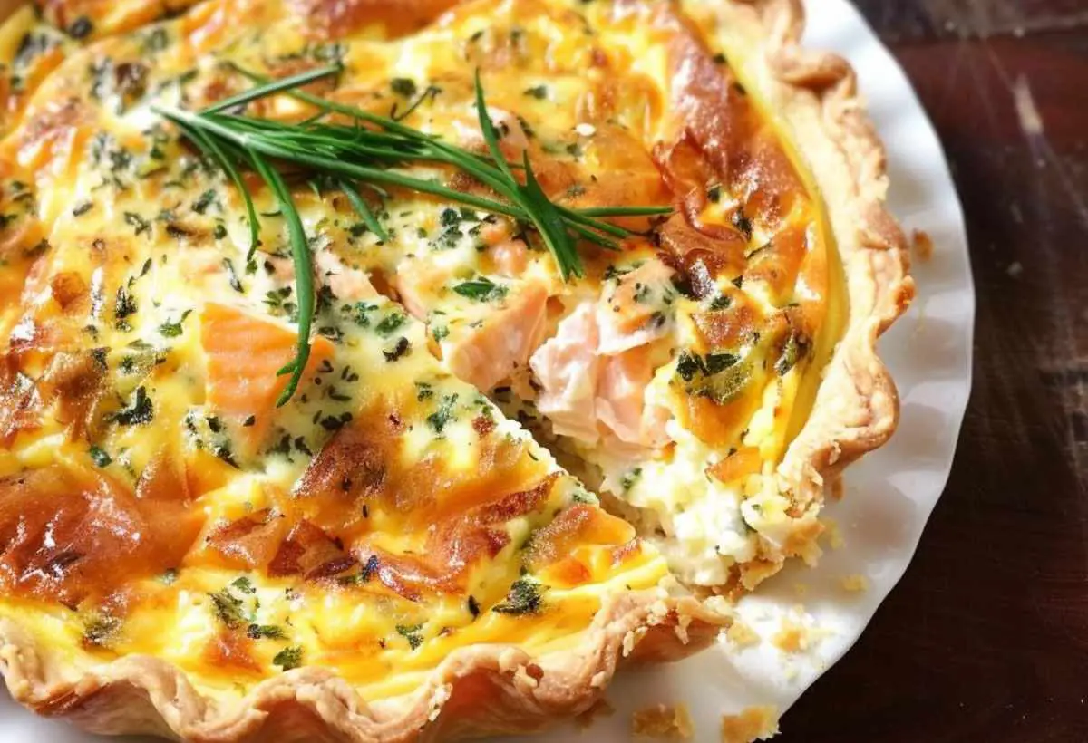 Quiche au Saumon et Boursin
